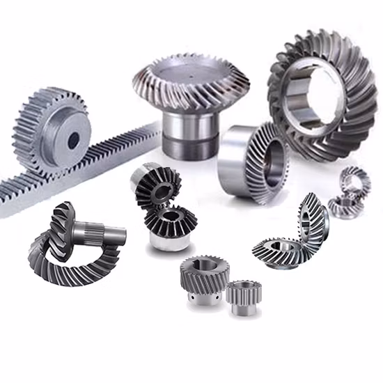 Piñón Cremallera Tornillo sin fin redondo Helicoidal Hipoide Anillo recto Espiral Forjado Bisel Espolón Dirección diferencial Caja interna Estrías Plástico Nylon Engranaje de acero inoxidable